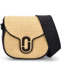Marc Jacobs - The Small Saddle Raffia Effect Bag - Lyst