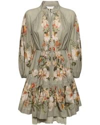 Zimmermann - Lexi Billow Cotton Mini Dress - Lyst
