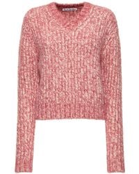 Acne Studios - Chunky Mélange Wool Blend Knit Sweater - Lyst
