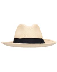 Borsalino - Amedeo 7.5cm Brim Straw Panama Hat - Lyst