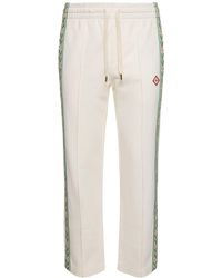 Casablanca - Pantalones de algodón orgánico con logo - Lyst