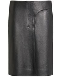 Jacquemus - La Jupe Obra Cuir Leather Pencil Skirt - Lyst