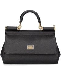 Dolce & Gabbana - Mini-handtasche Aus Dauphine-leder "sicily" - Lyst