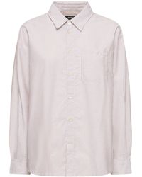 A.P.C. - Boyfriend Logo Cotton Poplin Shirt - Lyst