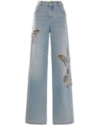 Blumarine - Jeans anchos de denim - Lyst