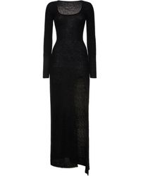 Jacquemus - Langes Kleid Aus Alpaka & Mohair "la Robe Dao" - Lyst