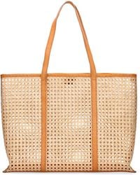 Bembien - Large Margot Rattan & Leather Tote Bag - Lyst