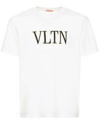Valentino Vltn コットンジャージーtシャツ - ホワイト