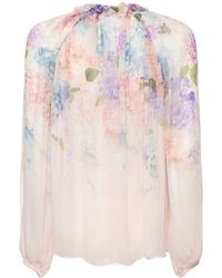 Zimmermann - Printed Blouse - Lyst