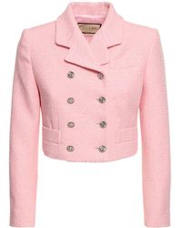 Gucci - Collared Cropped Cotton-blend Jacket - Lyst