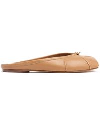 Maison Margiela - 10Mm Tabi Leather Ballerina Mules - Lyst