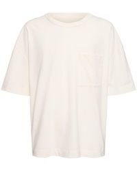Lemaire - Boxy Cotton & Linen T-shirt - Lyst