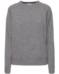 Max Mara - Salvia Wool Knit Crewneck Sweater - Lyst