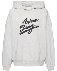 Anine Bing - Harvey Logo Jersey Sweatshirt Hoodie - Lyst