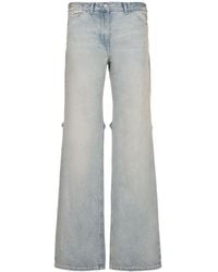 Courreges - Baggy-jeans Aus Baumwolldenim "sailor" - Lyst