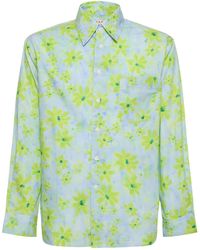 Marni - Flower Print Cotton Poplin Shirt - Lyst