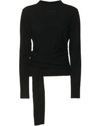 MM6 by Maison Martin Margiela - Wool Blend Crewneck Sweater - Lyst