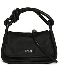 Ganni - Knot Flap Over Shoulder Bag - Lyst