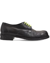 mattia capezzani leather derby lace up shoes