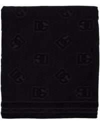 Dolce & Gabbana - Monogram Jacquard Cotton Beach Towel - Lyst