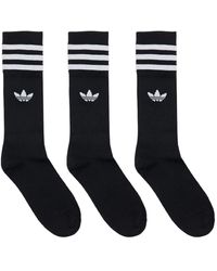 adidas Originals 3er-pack Crewsocken Aus Baumwollmischung - Schwarz