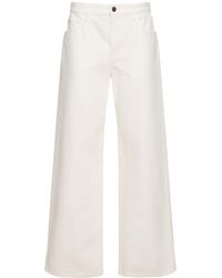 The Row - Jeans larghi eglitta in denim di cotone - Lyst
