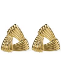 D'Estree - Sonia Small Triangle Stud Earrings - Lyst