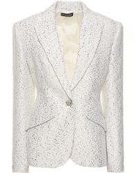 David Koma - Crystal & Sequin Embellished Jacket - Lyst