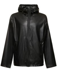 DIESEL - Oval-D Faux Leather Hooded Jacket - Lyst