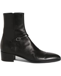 Saint Laurent - Vlad 45 Leather Ankle Boots - Lyst