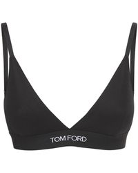 Womens Lingerie Tom Ford Lingerie Red Tom Ford Sequined Self-tie Bra in Pink 