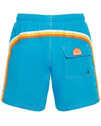 Sundek Shorts In Nylon / Girovita Stretch - Blu