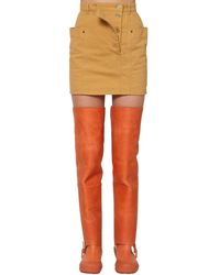 jacquemus denim skirt