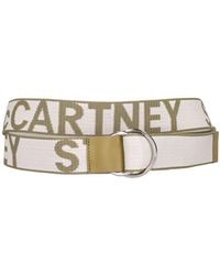 Stella McCartney - Cinturón de techno con logo jacquard 4cm - Lyst