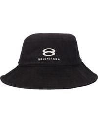 Balenciaga - Cotton Drill Bucket Hat - Lyst