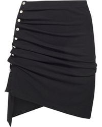 Rabanne - Light Jersey Draped Mini Skirt - Lyst