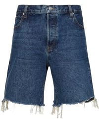 FRAME - The Leisure Mid Rise Denim Shorts - Lyst