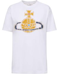 Vivienne Westwood - Time Machine Classic Logo Print T-Shirt - Lyst