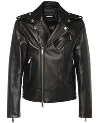 DSquared² Kiodo Leather Jacket - Black
