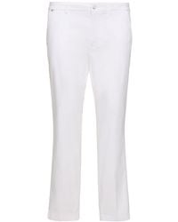 BOSS - Pantalones de algodón stretch - Lyst