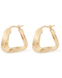 Bottega Veneta - Essentials Twist Triangle Hoop Earrings - Lyst