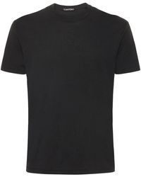 Tom Ford - Cotton Blend Crewneck T-Shirt - Lyst
