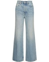 RE/DONE - Hochtaillierte Jeans Mit Weitem Bein "70's" - Lyst