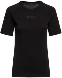 Moncler - Camiseta de algodón estampada - Lyst