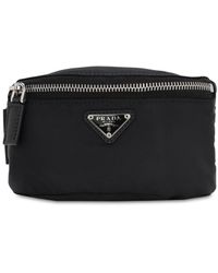 Prada Nylonarmband Mit Schlüsselhalter - Schwarz