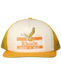 Rhude - Paradise Valley Cotton Twill Trucker Hat - Lyst
