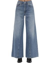 Ganni Jeans In Denim Di Cotone - Blu