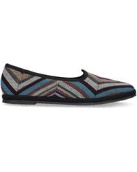 Missoni - 10Mm Raschel Lurex Flat Shoes - Lyst