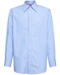 Bluemarble - Smiley Striped Cotton Poplin Shirt - Lyst