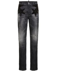 DSquared² - 642 Embellished Stars High Rise Jeans - Lyst